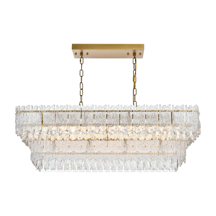 Emilia Chandelier in Satin Gold by Elegant