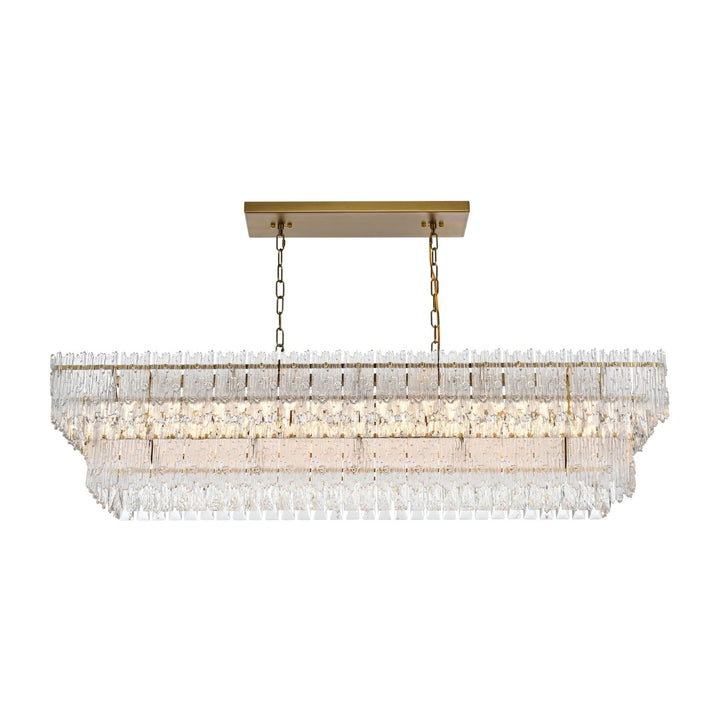 Emilia Chandelier in Satin Gold by Elegant