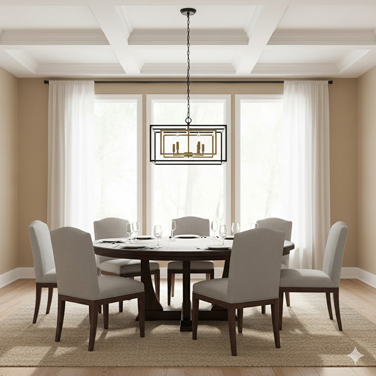 Interlocked Box Chandelier (YS218) by Bethel - view 5