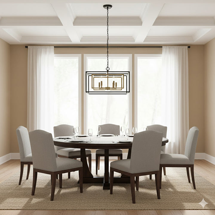 Interlocked Box Chandelier (YS218) by Bethel - view 5