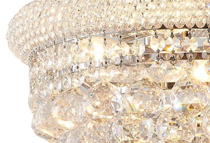 Chrome Crystal Flush Mount by Bethel - view 5