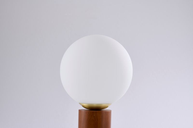 Wood Glass Table Lamp by Bethel - view 4