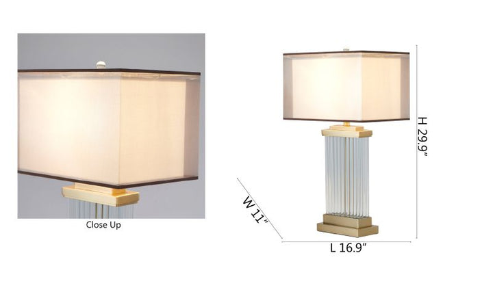 Clear Glass Table Lamp by Bethel - view 4