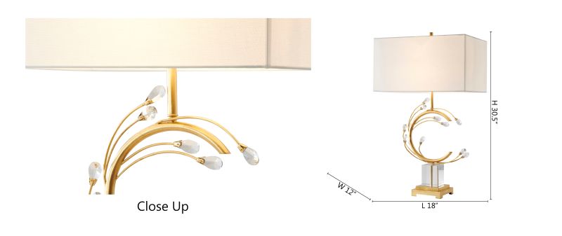 Crystal Table Lamp (JTL44) by Bethel - view 3