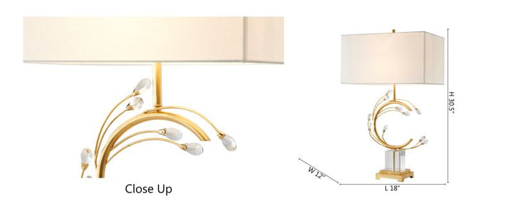 Crystal Table Lamp (JTL44) by Bethel - view 3