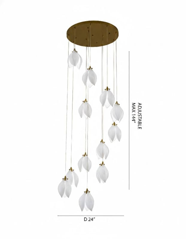 Bronze Chandelier by Bethel - view 2
