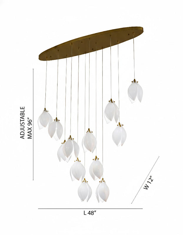 Bronze Chandelier (ZA44) by Bethel - view 2
