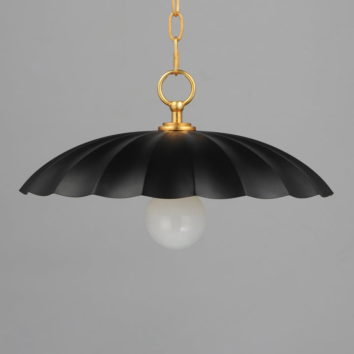 Primrose 1-Light Pendant Black / Gold Leaf alternate view