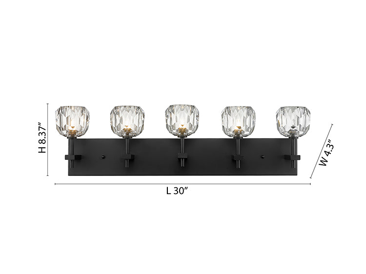 Frame Wall Sconce with Clear Crystal Shades by Bethel - view 18