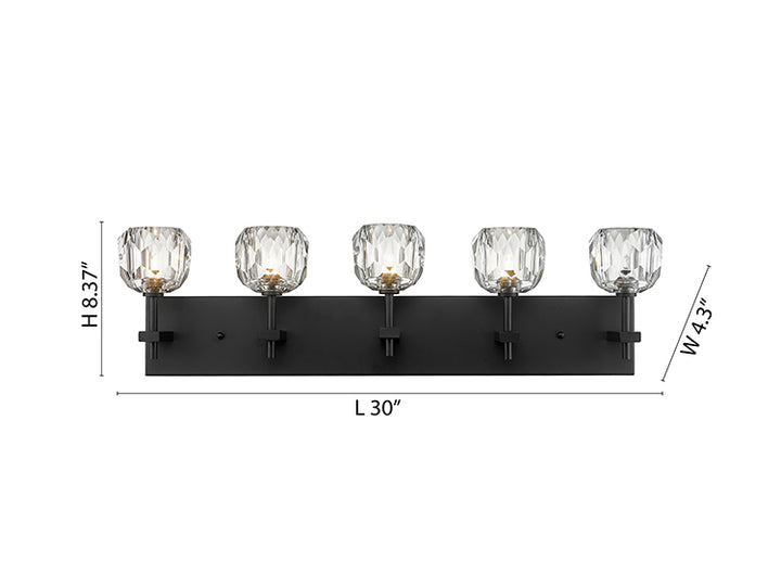 Frame Wall Sconce with Clear Crystal Shades by Bethel - view 18