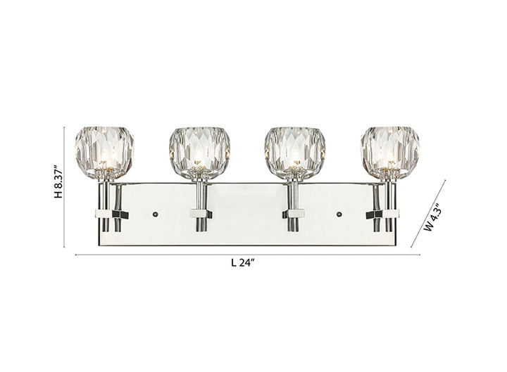 Frame Wall Sconce with Clear Crystal Shades by Bethel - view 30