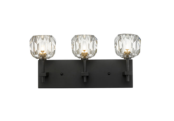 Frame Wall Sconce with Clear Crystal Shades by Bethel - view 5