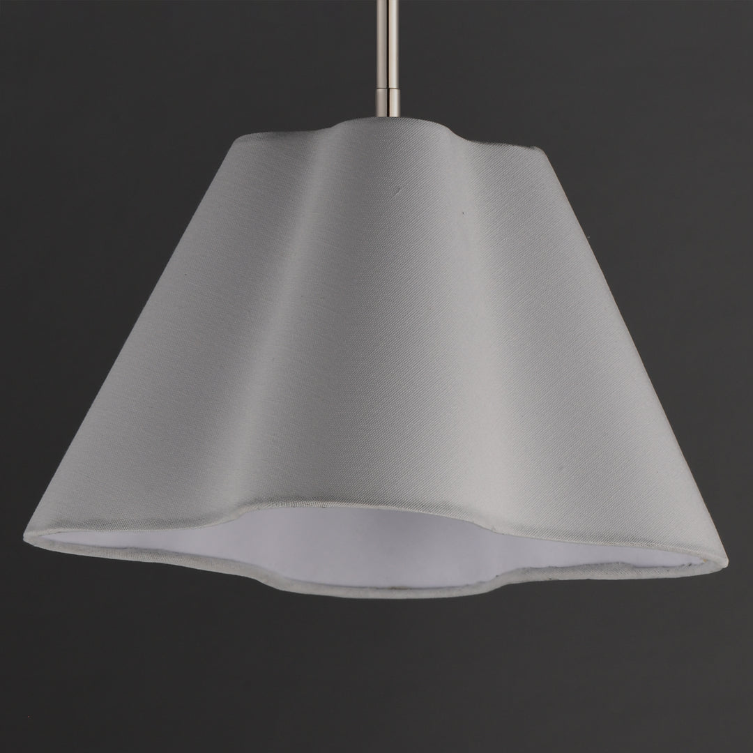 Saxon Pendant White / Polished Nickel alternate view