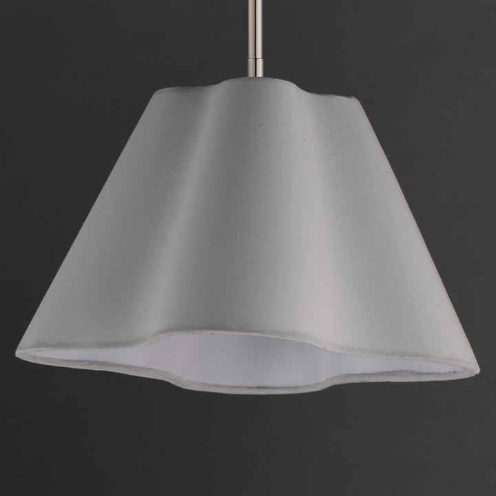 Saxon Pendant White / Polished Nickel alternate view