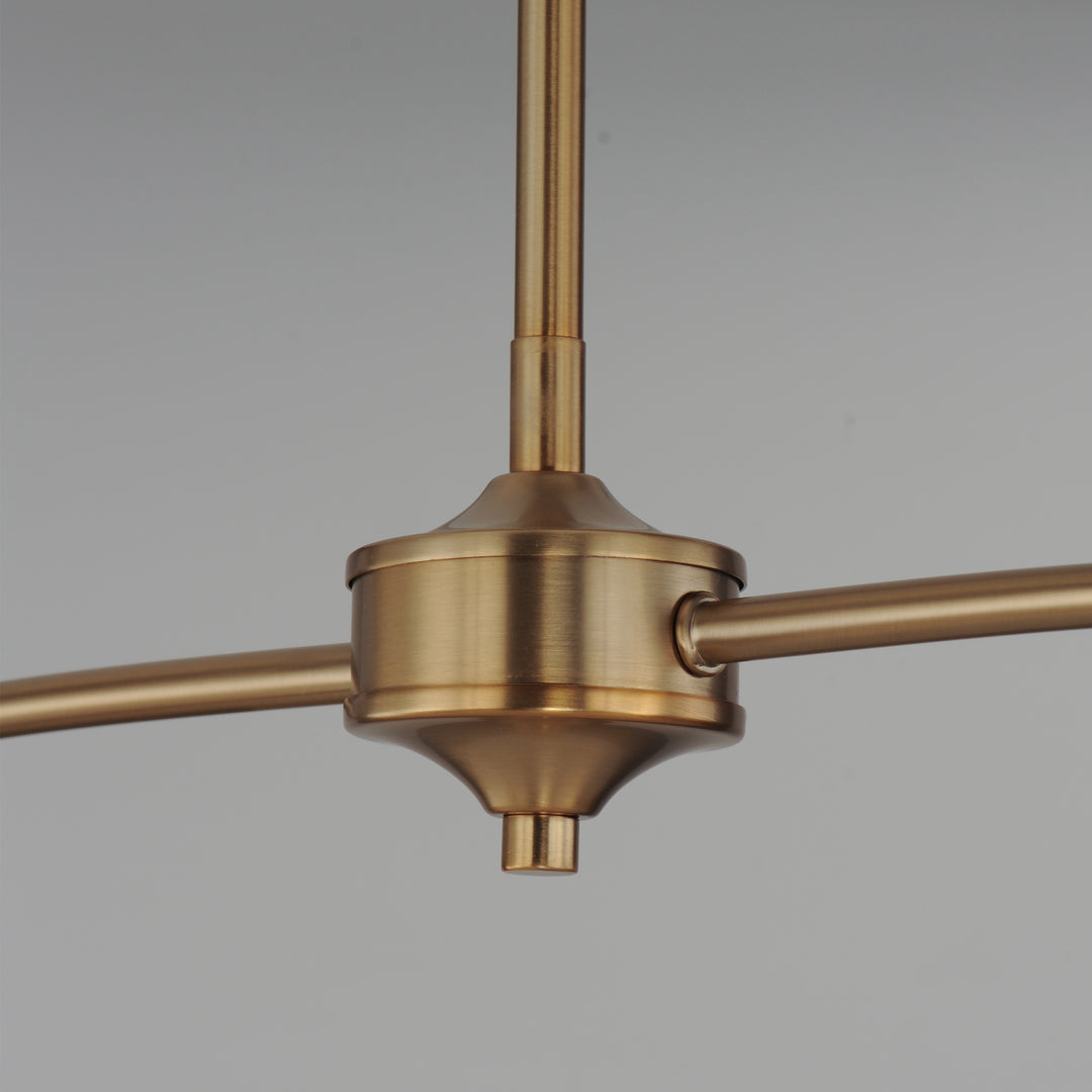 Saxon Pendant White / Natural Aged Brass alternate view