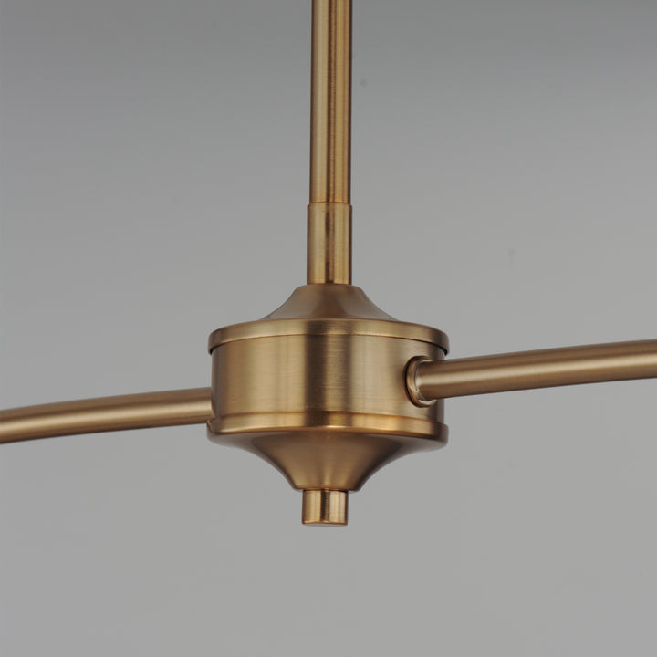 Saxon Pendant White / Natural Aged Brass alternate view