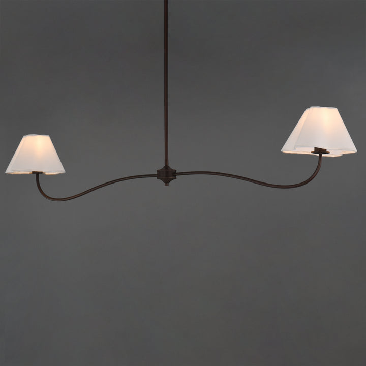 Saxon Pendant White / Oil Rubbed Bronze alternate view