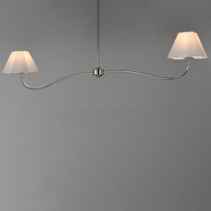 Saxon Pendant White / Polished Nickel alternate view