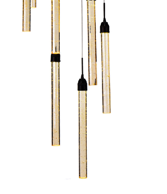 Champagne Bubble Crystal Chandelier by Bethel - view 2