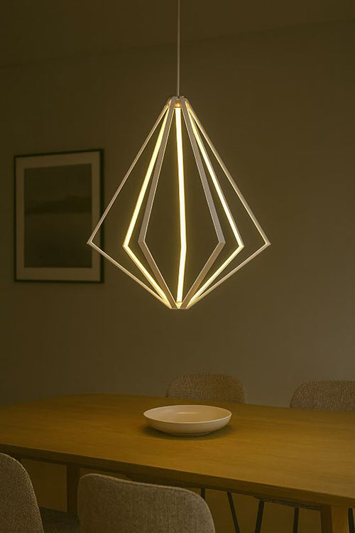 Diamond Metal LED Chandelier with Silicone Diffusers by Bethel - view 58
