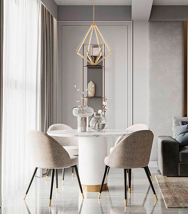 Diamond Metal LED Chandelier with Silicone Diffusers by Bethel - view 50