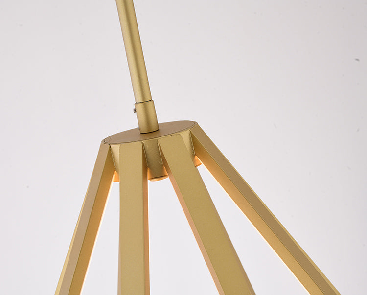 Diamond Metal LED Chandelier with Silicone Diffusers by Bethel - view 13
