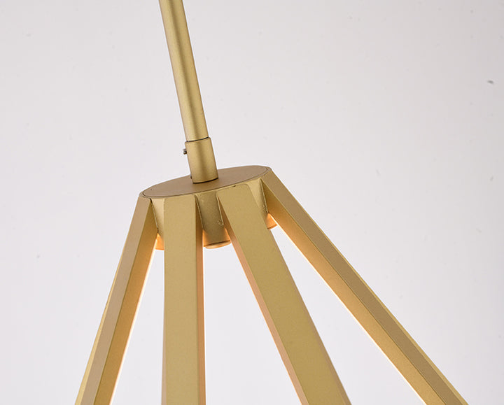 Diamond Metal LED Chandelier with Silicone Diffusers by Bethel - view 13
