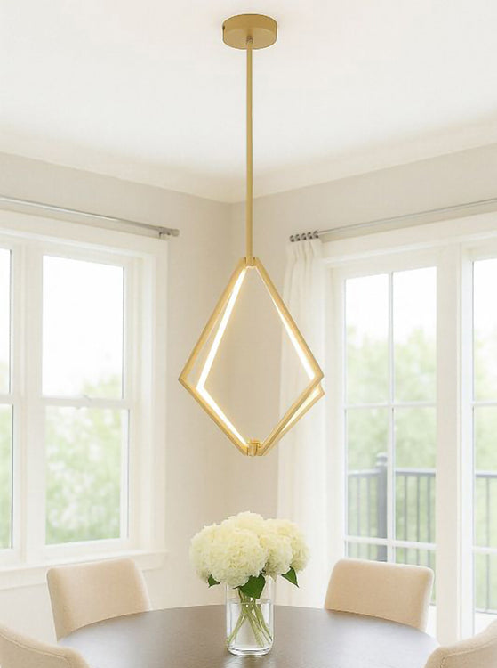 Diamond Metal LED Chandelier with Silicone Diffusers by Bethel - view 14