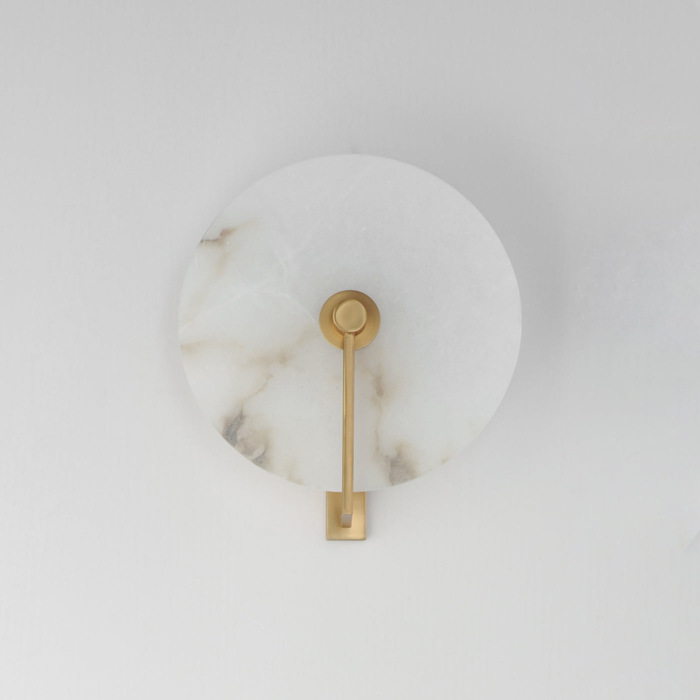 Dark Bronze with Spanish Alabaster Wall Sconce