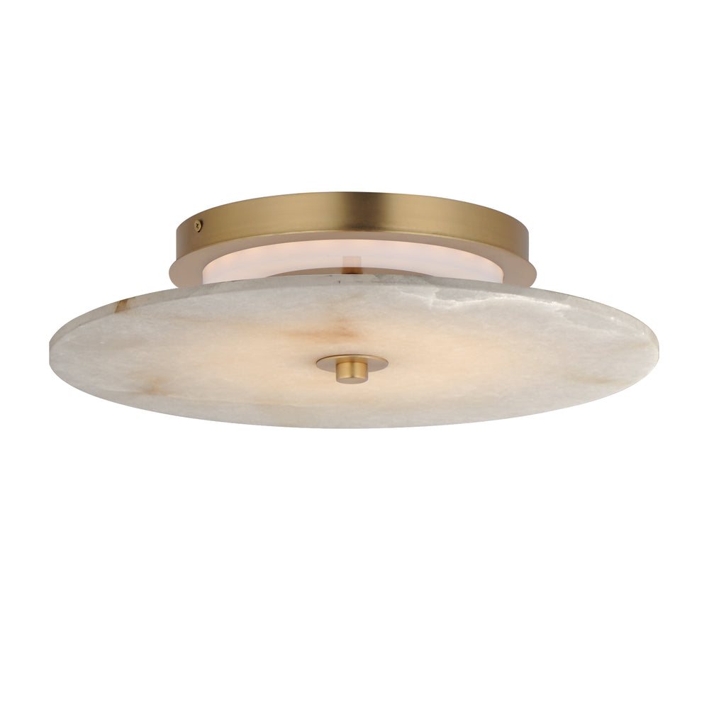 Quarry 15" LED Wall Sconce/Flush Mount Natural Aged Brass