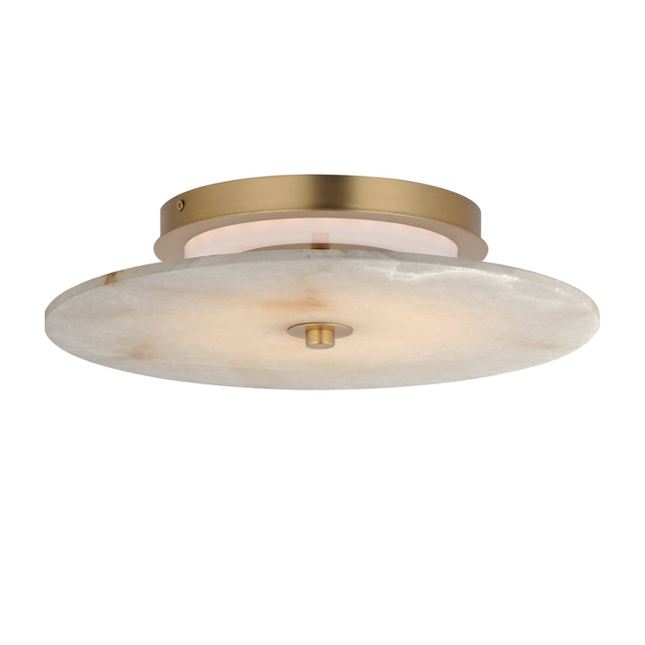 Quarry 15" LED Wall Sconce/Flush Mount Natural Aged Brass