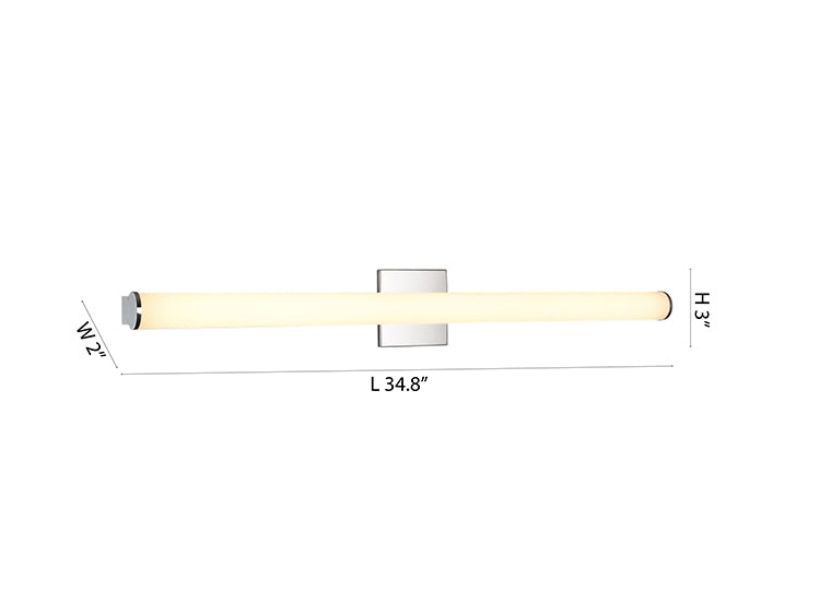 Chrome Glass Vanity Light (VA03) by Bethel - view 4
