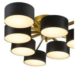 Frame Light Fixture with Shades and Frosted Diffusers by Bethel - view 27