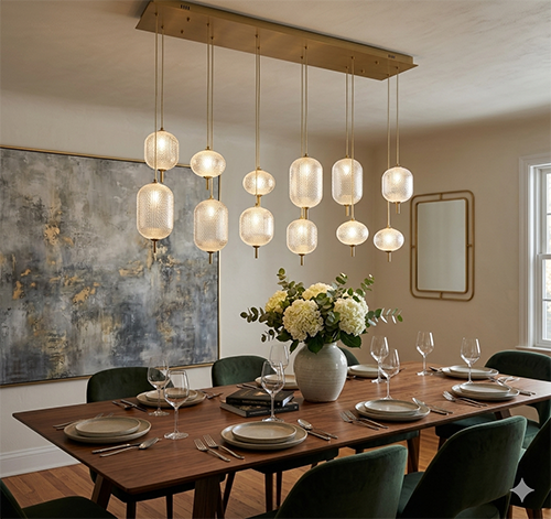 Satin Black Chandelier by Bethel - view 18