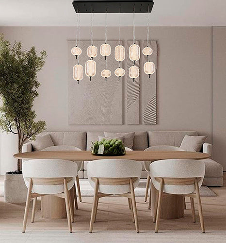 Satin Black Chandelier by Bethel - view 7