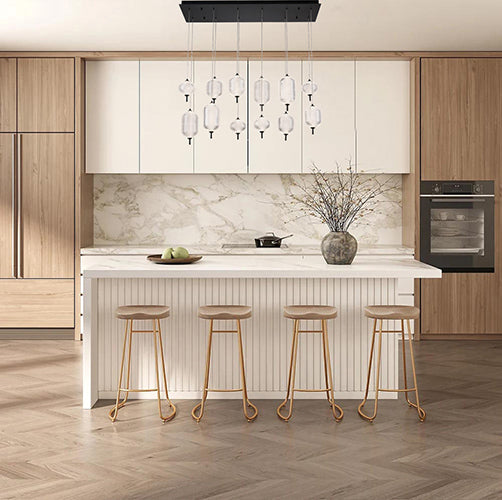Satin Black Chandelier by Bethel - view 8