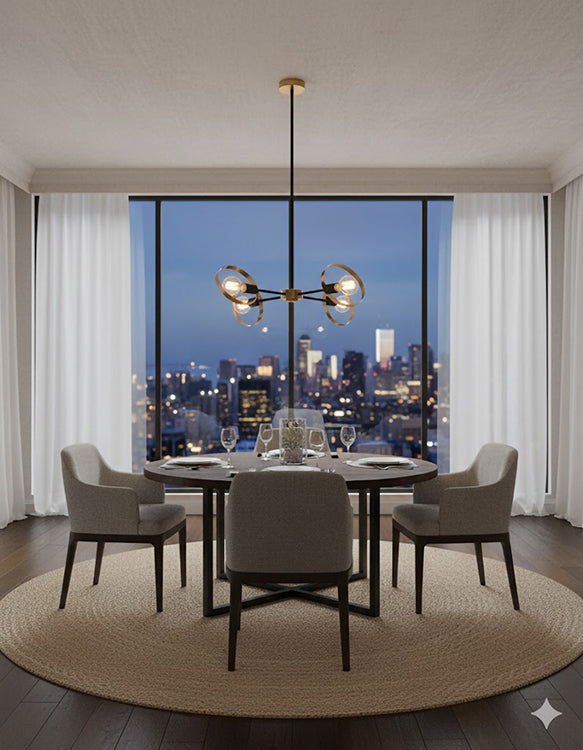 Ceiling Fixture with Adjustable Arms by Bethel - view 4