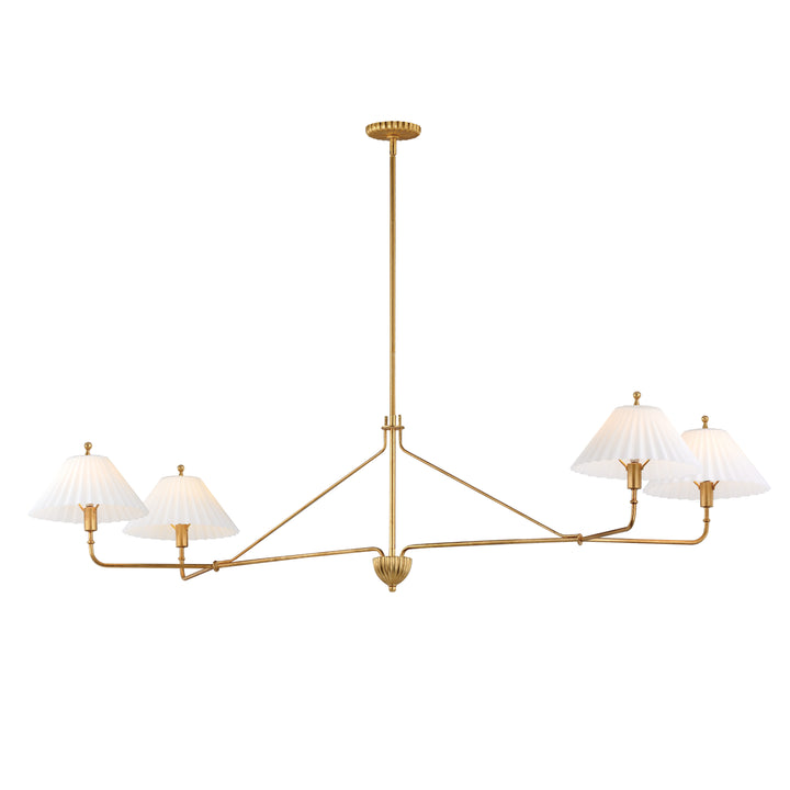 Kismet 4-Light Linear Pendant Gold Leaf