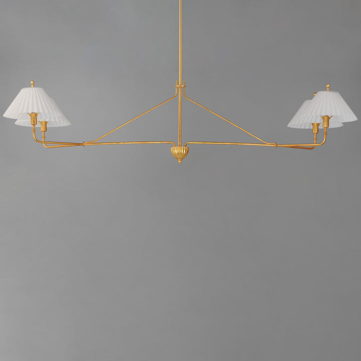 Kismet 4-Light Linear Pendant Gold Leaf alternate view