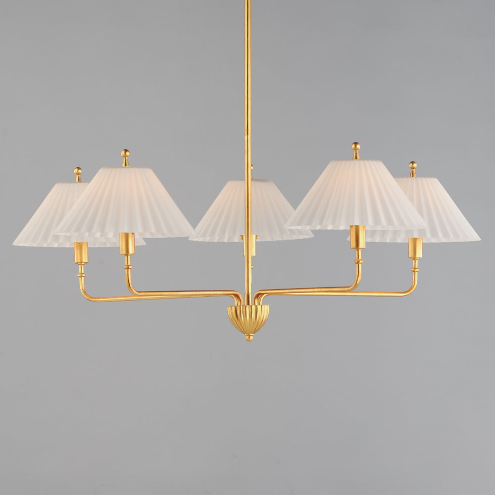 Kismet 5-Light Chandelier Gold Leaf alternate view