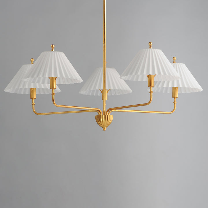 Kismet 5-Light Chandelier Gold Leaf alternate view
