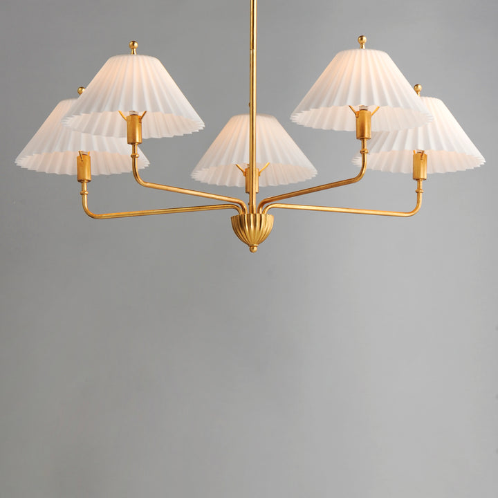 Kismet 5-Light Chandelier Gold Leaf alternate view