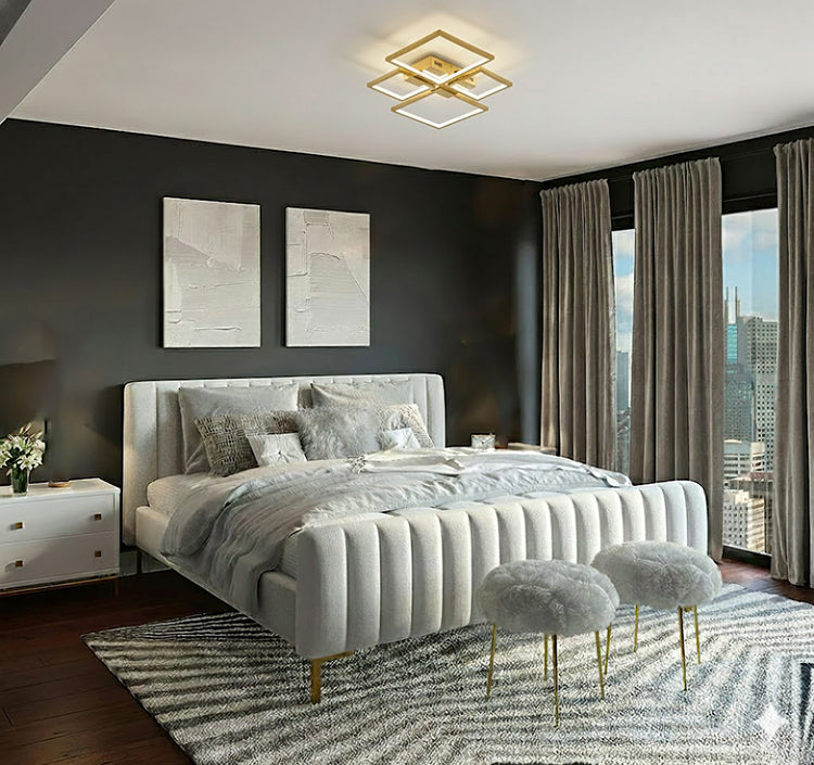 Stainless Steel Flush Mount with Acrylic Diffuser by Bethel - view 21