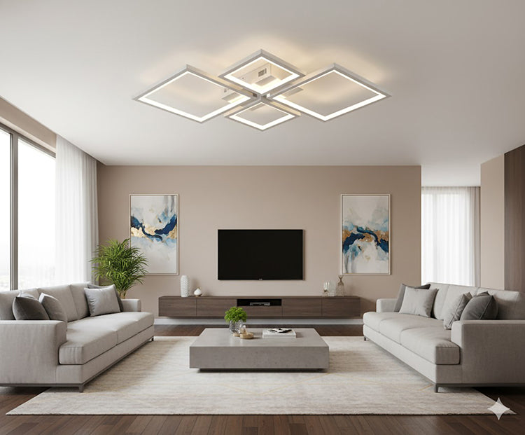 Stainless Steel Flush Mount with Acrylic Diffuser by Bethel - view 9