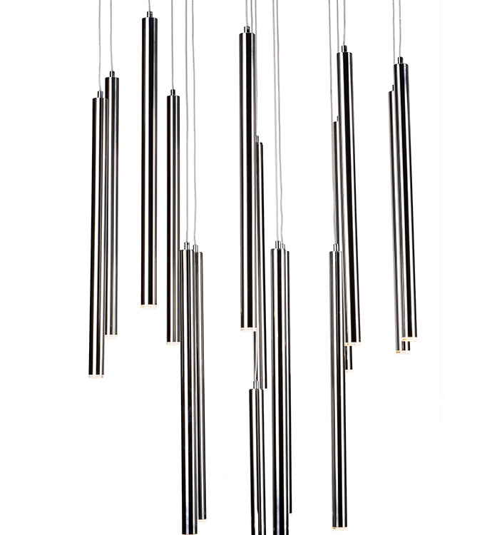 Flushed LED Ceiling Fixture with Hanging Pendants by Bethel - view 13