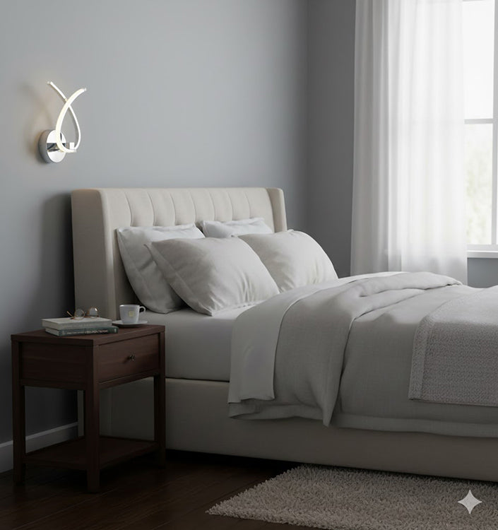 Twisted Arm LED Wall Sconce with Acrylic Diffuser by Bethel - view 6