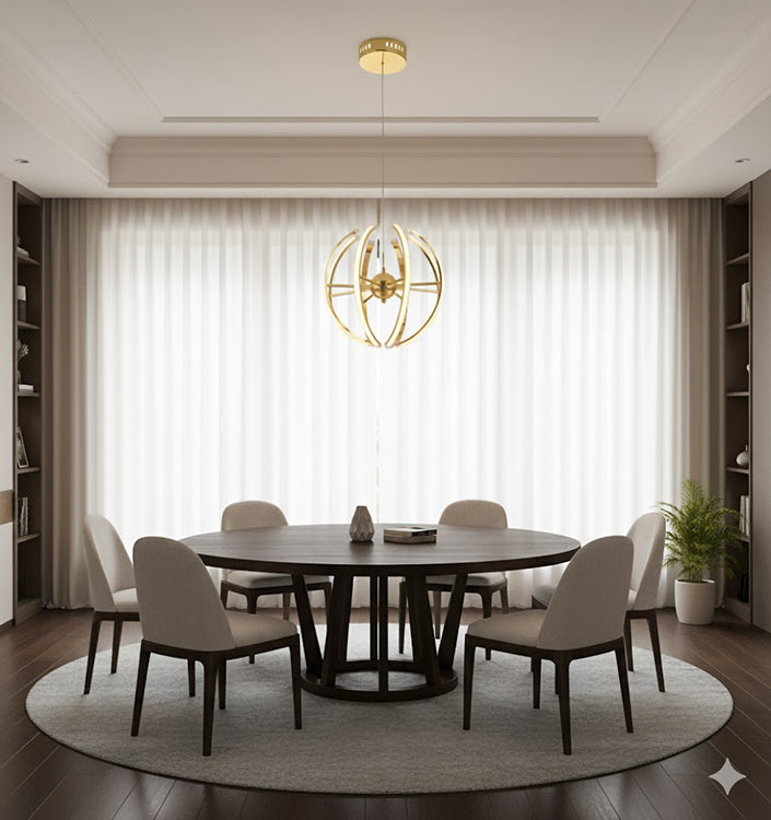 Aluminium Frame LED Chandelier with Acrylic Diffusers by Bethel - view 10