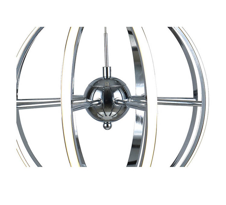 Aluminium Frame LED Chandelier with Acrylic Diffusers by Bethel - view 3