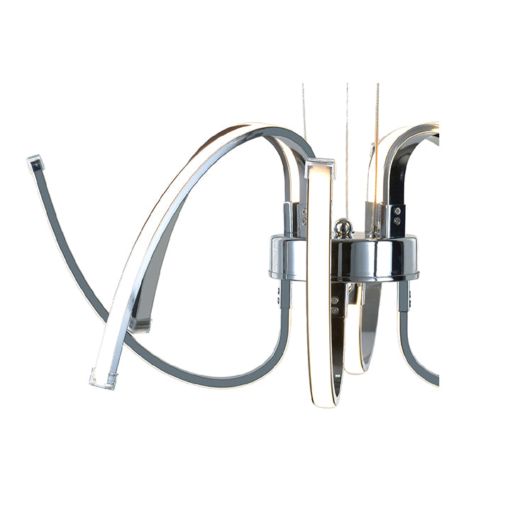 Chrome Chandelier (TR04) by Bethel - view 2