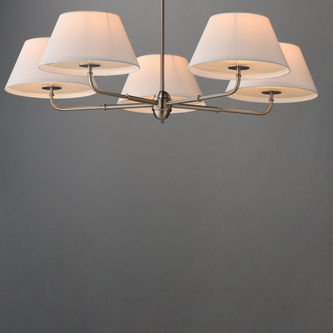Dunbridge Chandelier Polished Nickel alternate view